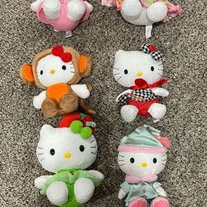 Hello Kitty Red and Green Stuffed Animals Collection
